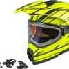 Casco GMAX G2211744, Mate Hi-Vis/Negro, Pequeño