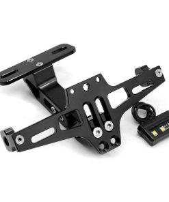 Soporte universal de matrícula para motocicleta con luz