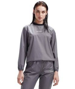 Traje de Sauna HOTSUIT para Mujer -Gris Chaqueta y Pantalone