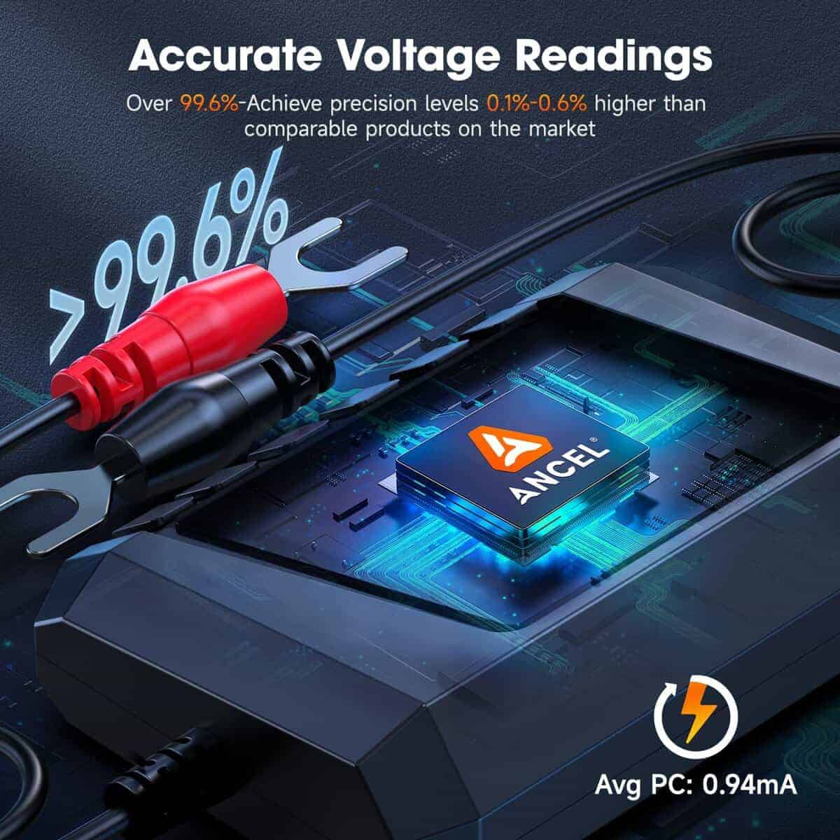 Monitor de batería ANCEL BM300 12V, Voltímetro Bluetooth - Imagen 7