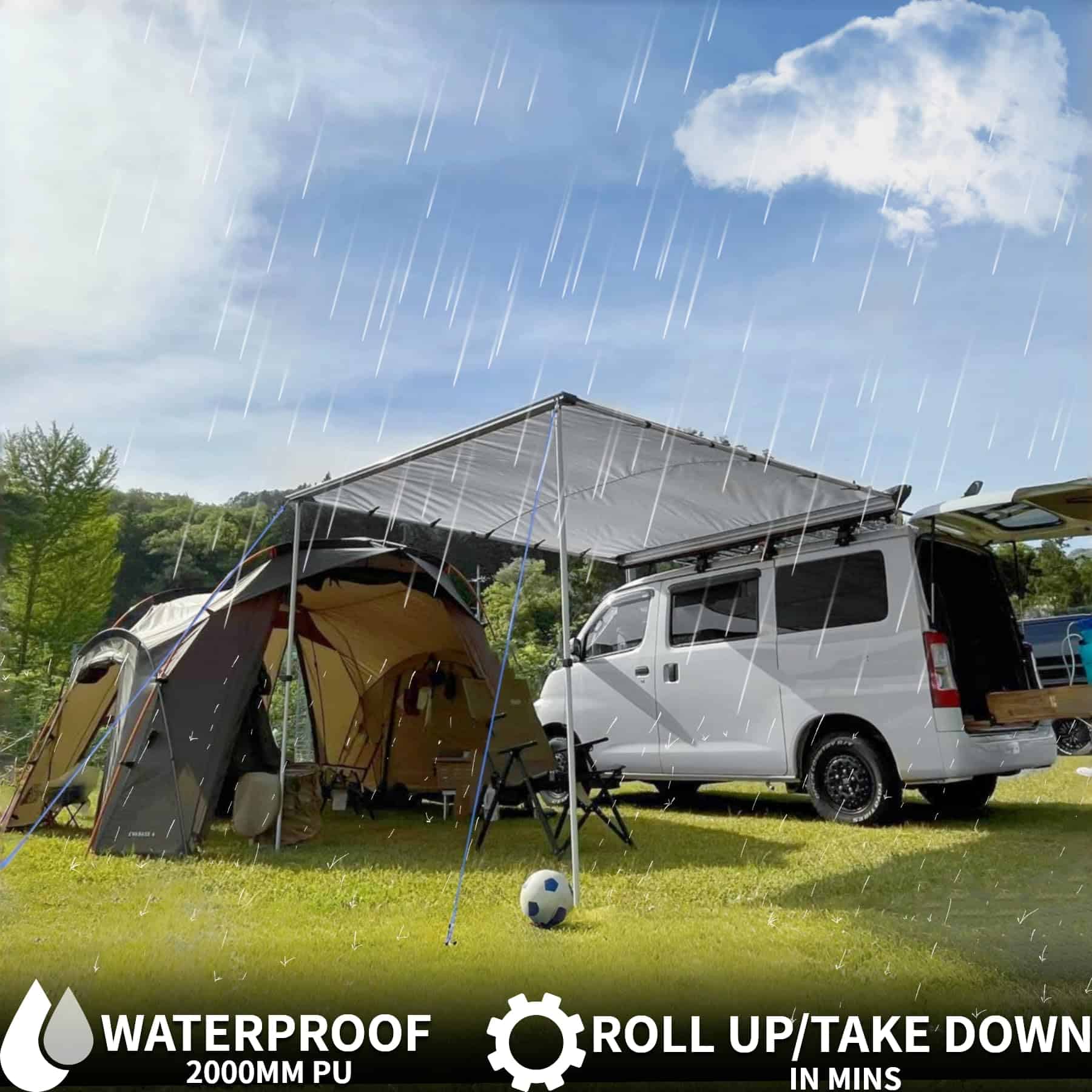 Toldo para coche DANCHEL OUTDOOR, Toldo desplegable para - Imagen 3