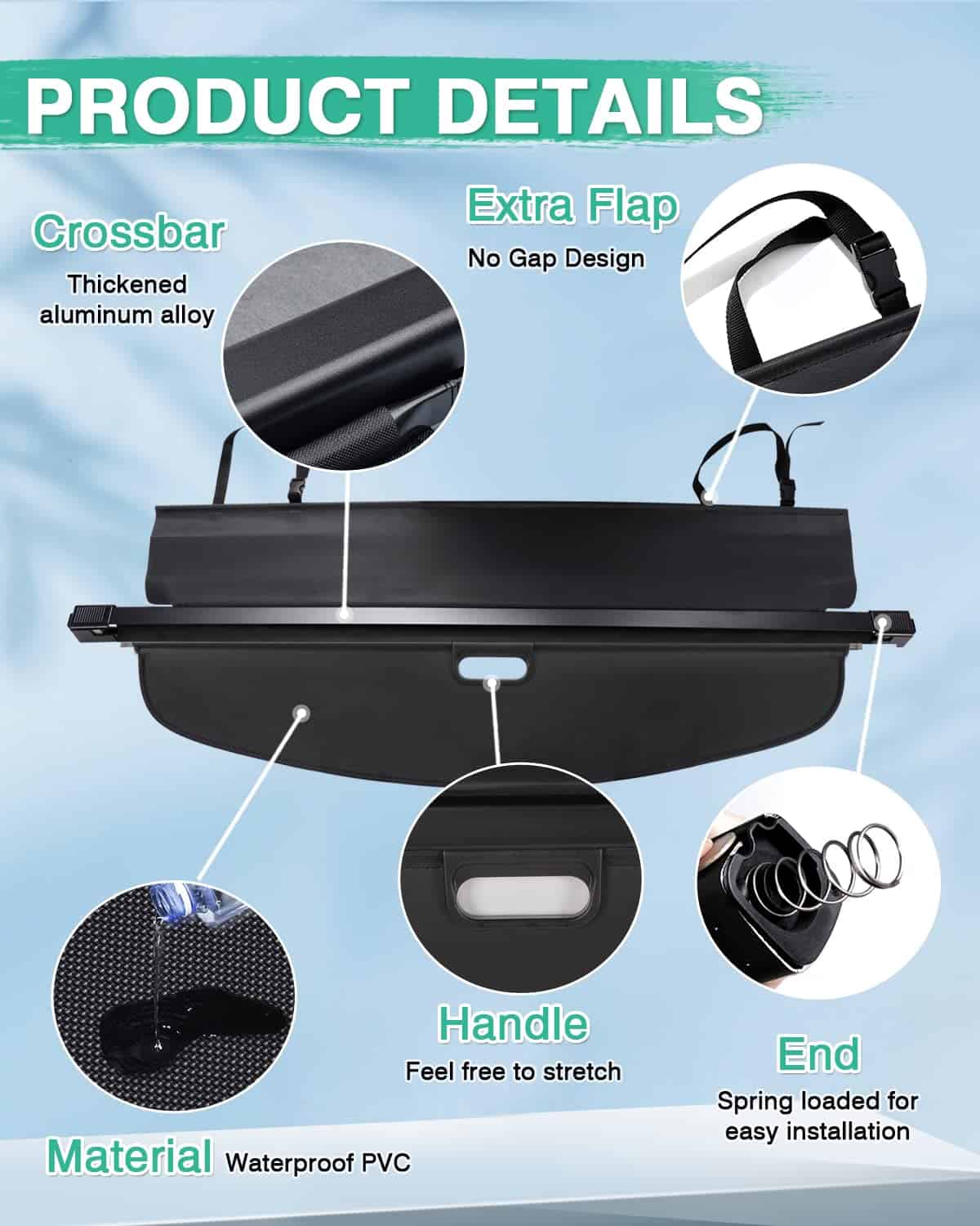 Cubierta de carga para Acura RDX 2019-2023 2024 2025 - Imagen 6