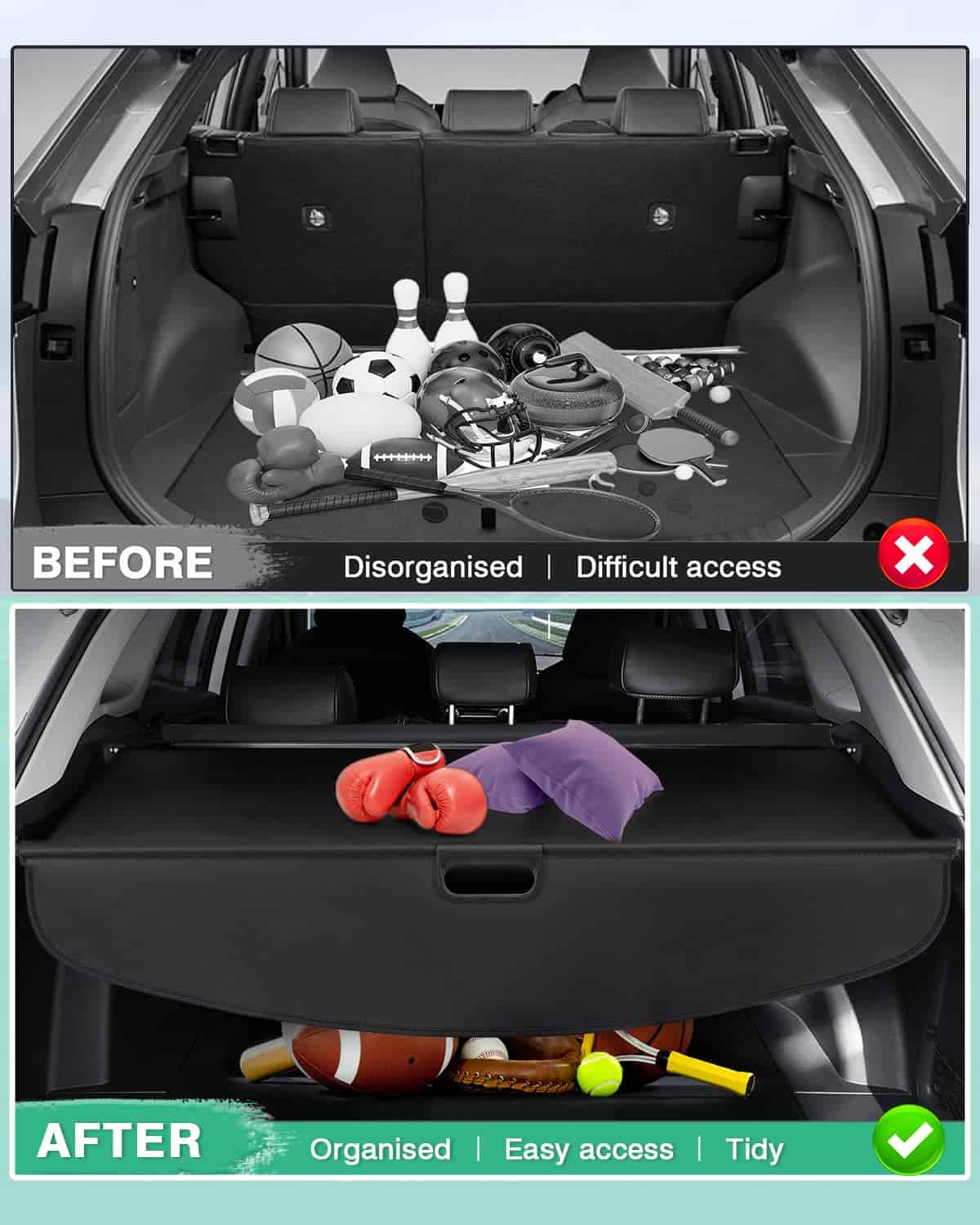 Cubierta de carga para Acura RDX 2019-2023 2024 2025 - Imagen 4