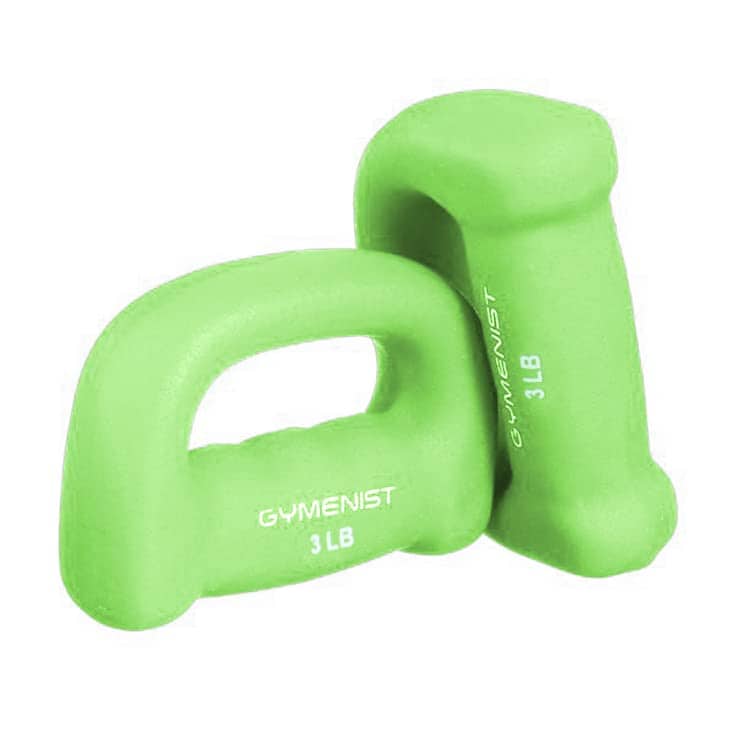 Par de mancuernas de neopreno con forma de mano Gymenist - Imagen 3