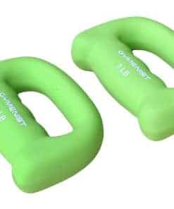 Par de mancuernas de neopreno con forma de mano Gymenist