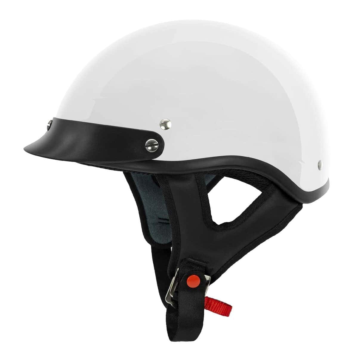 Casco de Motocicleta Medio VCAN Cruiser Blanco Brillante