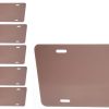 10x Marrón - Placas de Licencia de Aluminio Anodizado de