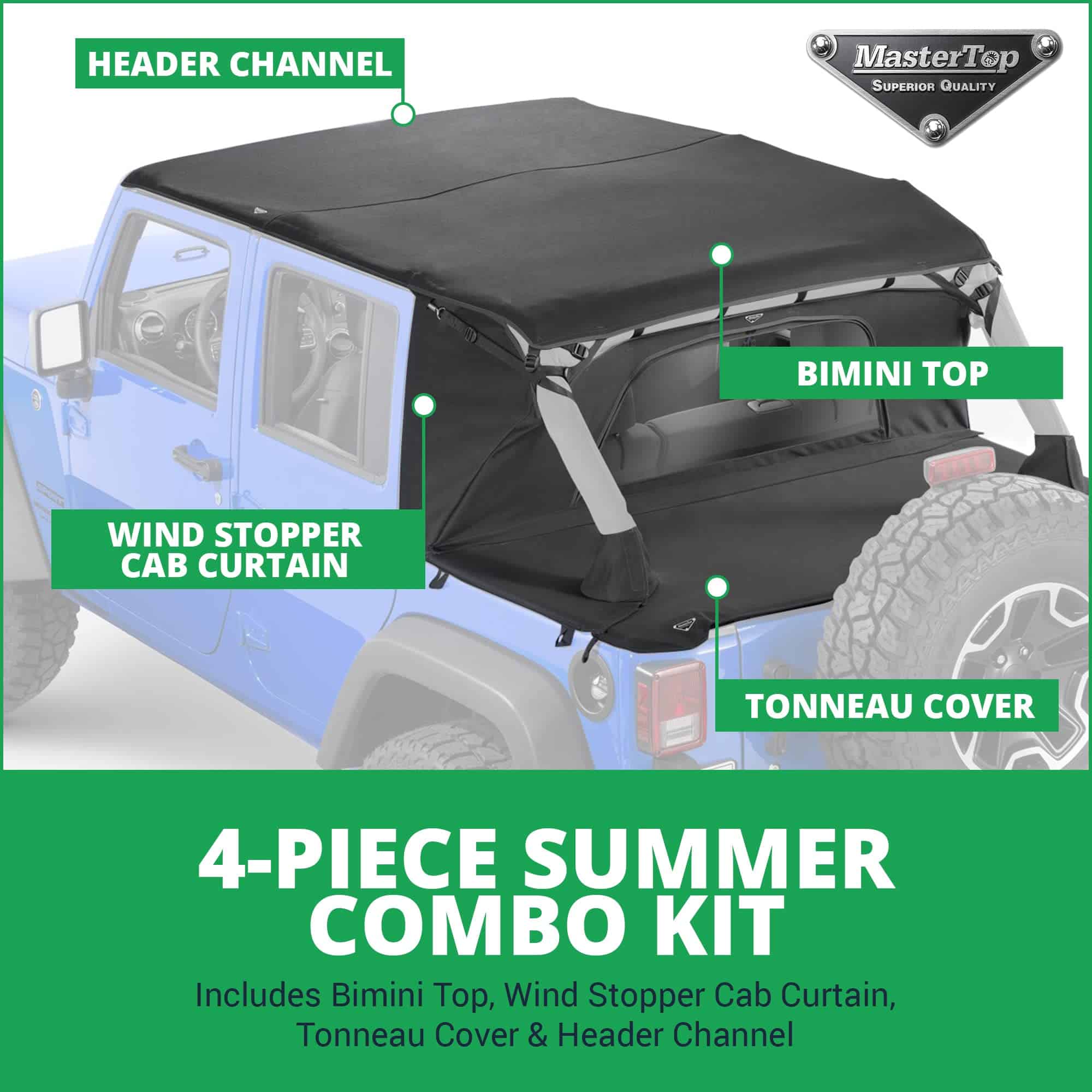 Combo de verano Ultimate Soft Top de 3 piezas MasterTop - - Imagen 3