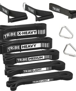 Bandas de Resistencia Largas para Hombres y -Negro