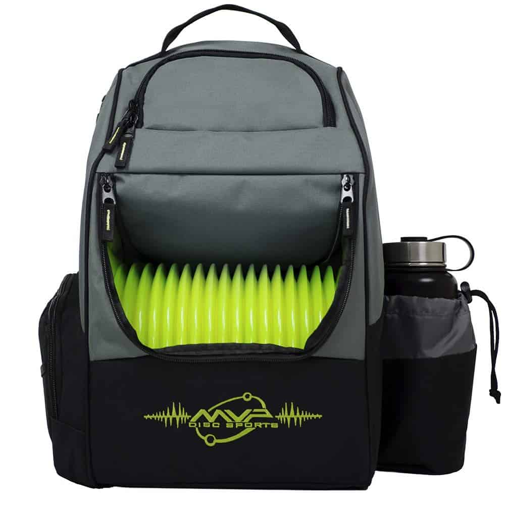 MVP Disc Sports Shuttle Mochila de Golf de Disco (Gris/Lima)