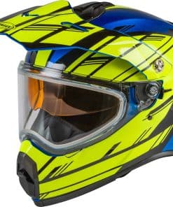 Casco GMAX G2211045 Azul/Amarillo Fluorescente/Negro Mediano