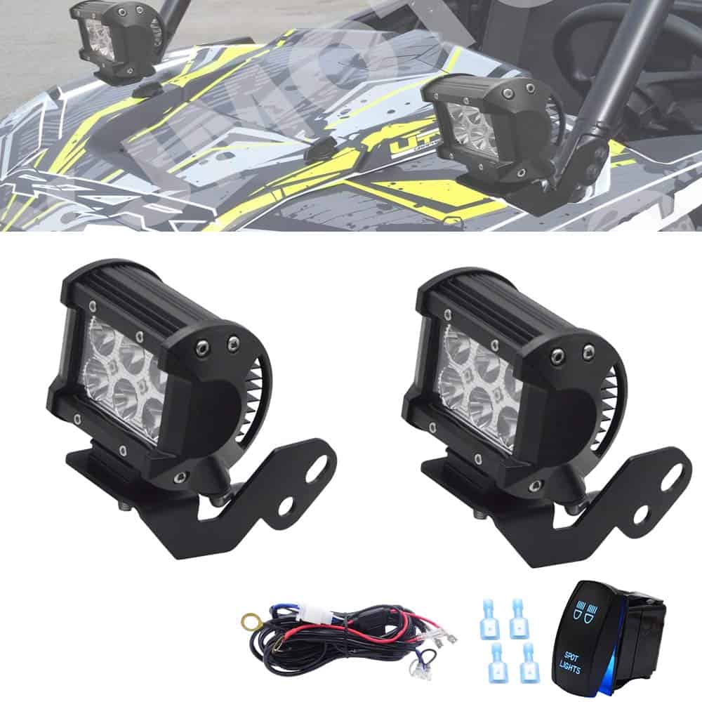 2pcs 4 Pulgadas 18W RZR Focos de luz LED Spot, con kit de - Imagen 8