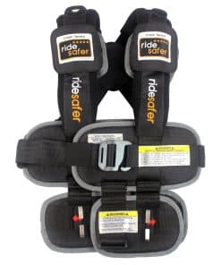 RideSafer - Asiento de carro pequeño, negro, liviano,