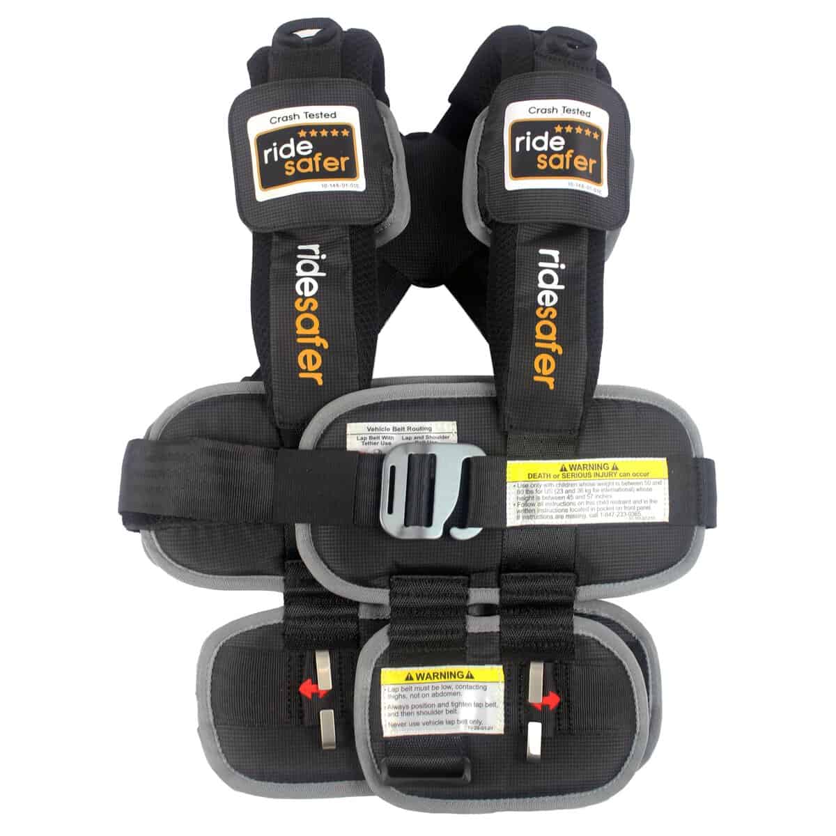 RideSafer - Asiento de carro pequeño, negro, liviano,