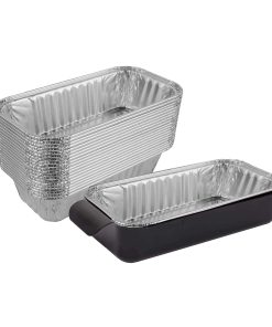 Set de 20 bandejas de aluminio para recoger grasa de