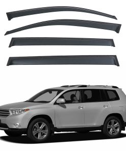 LQQDP 4pcs JDM Viseras de Ventana Exteriores de Humo con