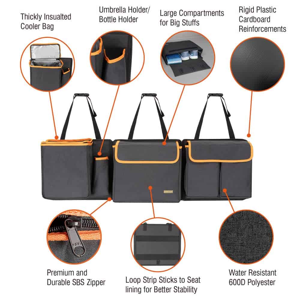 Organizador de Maletero y Asiento Trasero MARKSIGN Deluxe - Imagen 4