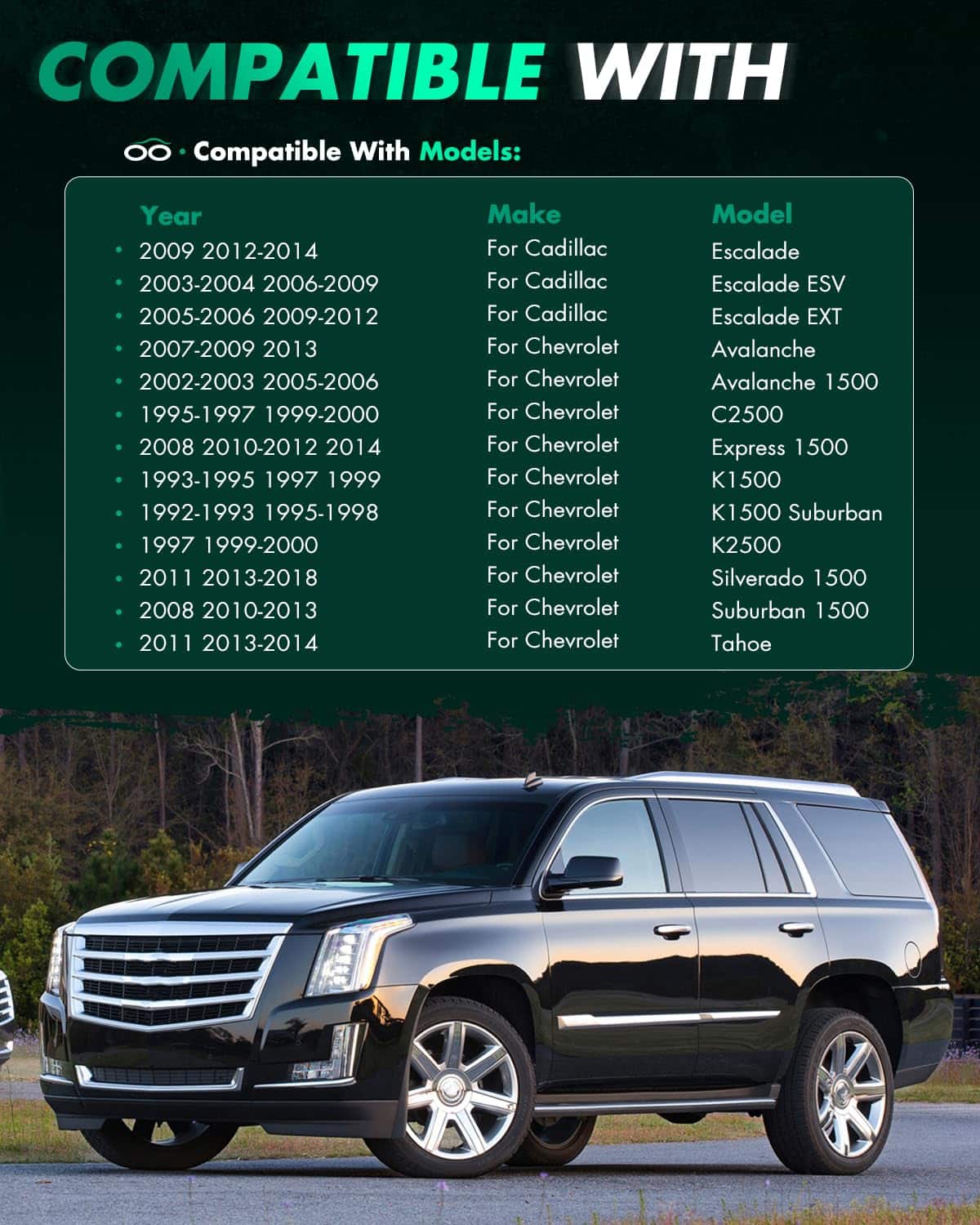 SCITOO 2Pcs Separadores de Rueda 3 pulgadas 6x5.5 Bore - Imagen 4