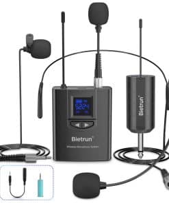 Sistema de Micrófono Lavalier Inalámbrico UHF