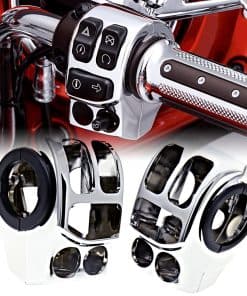 Cubiertas de interruptores de control de manillar cromadas