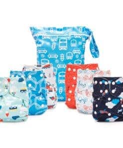 Pañales de tela reutilizables Simple Being, Talla única