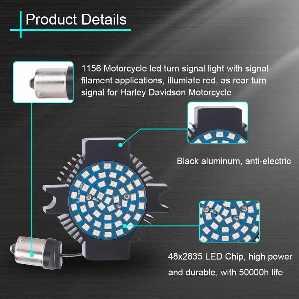 Luces LED para motocicleta SUNPIE Intermitentes Luz de - Imagen 4