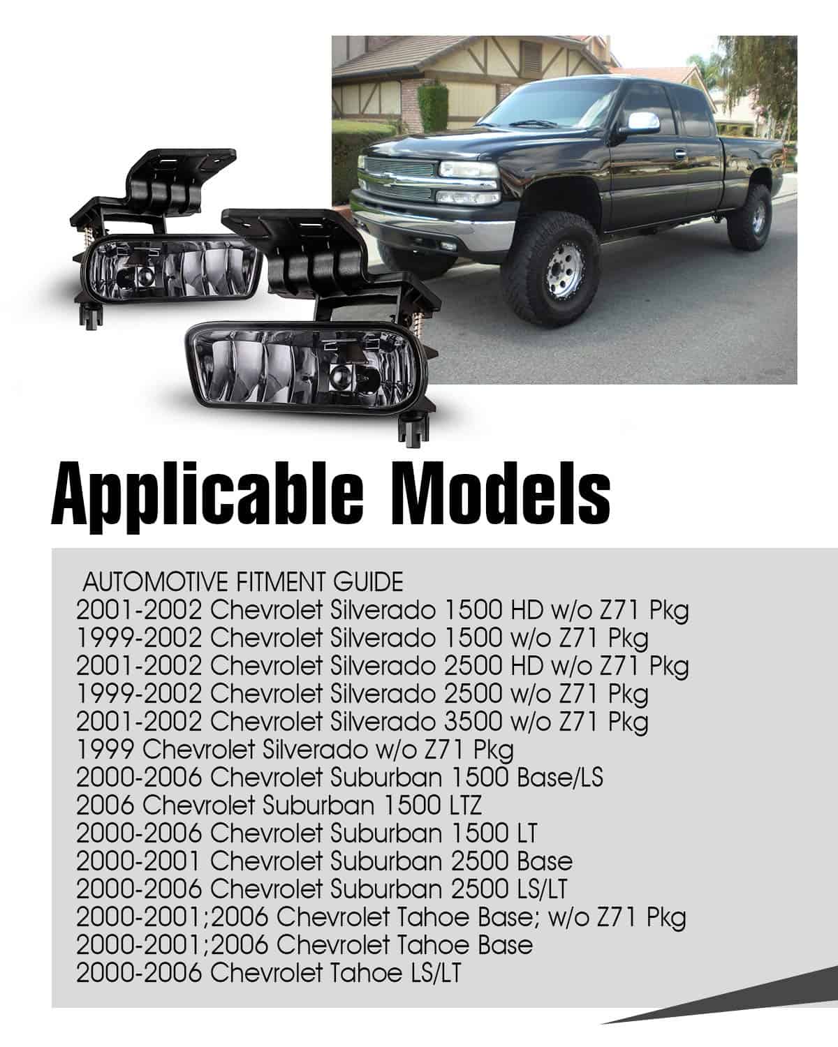 Faro de niebla AUTOWIKI para Chevy Silverado 1999-2002/ - Imagen 3