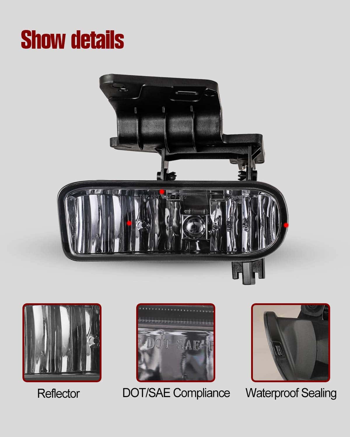 Faro de niebla AUTOWIKI para Chevy Silverado 1999-2002/ - Imagen 4