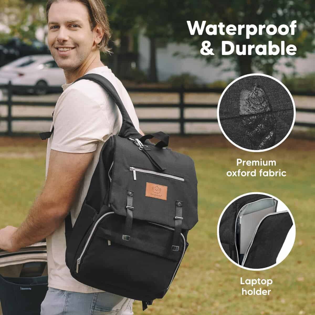Mochila para Pañales KeaBabies, Gran Bolso de Bebé para - Imagen 4