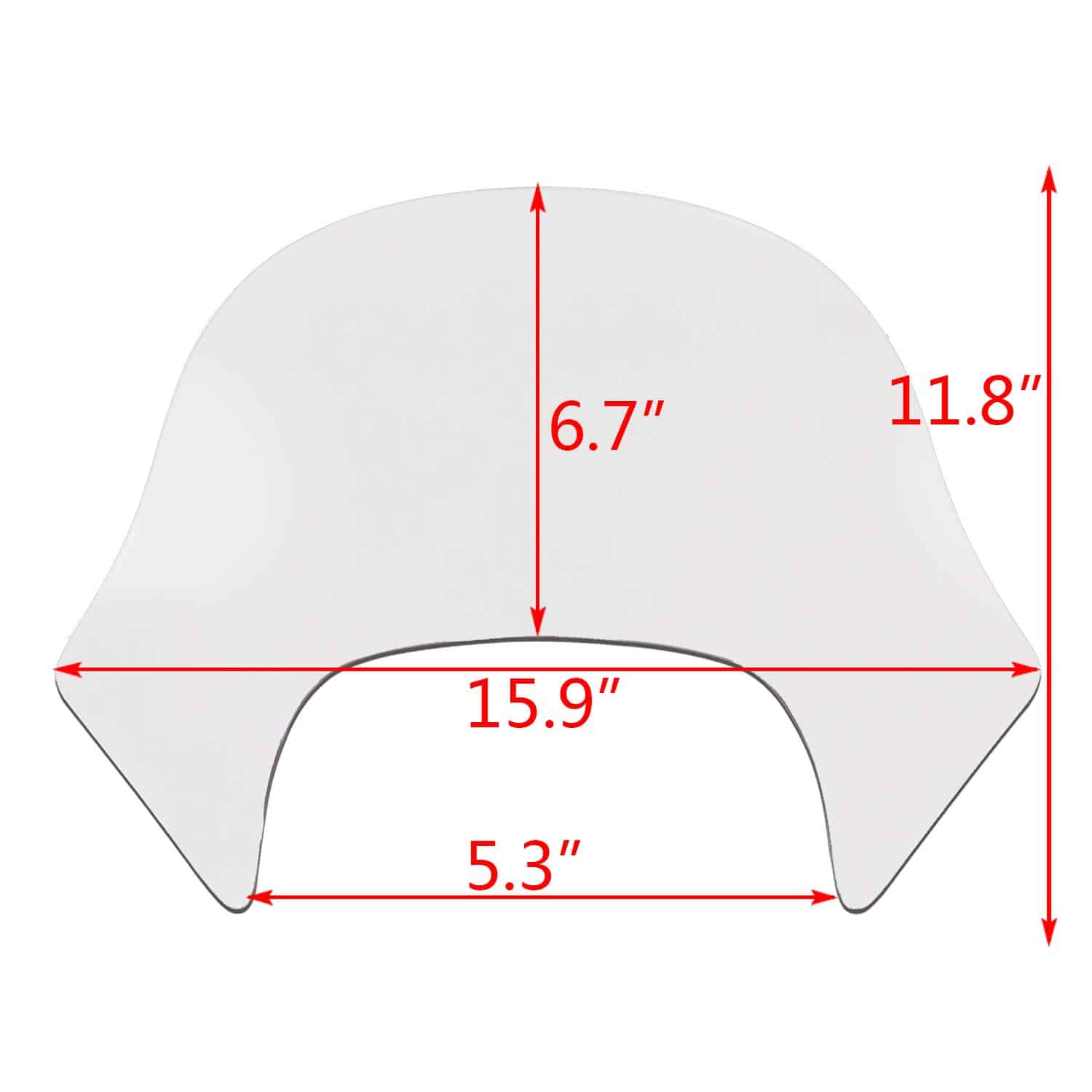 Parabrisas de deflector negro para carenado compatible con - Imagen 4
