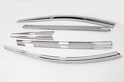 AUTOCLOVER Tape-On Rain Guards Window Visors 6 -Cromo 2013-2 - Imagen 3