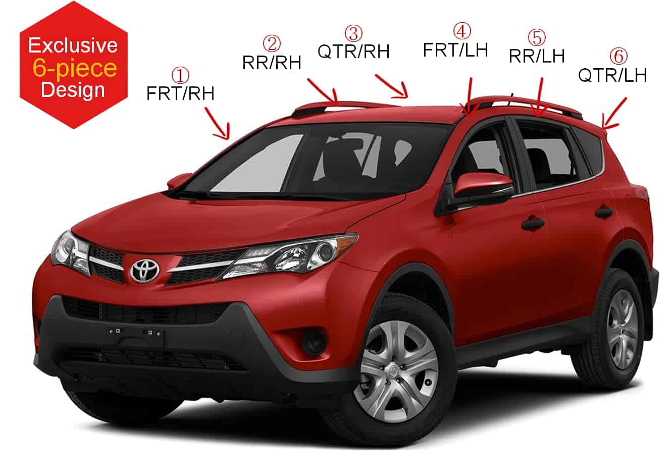 AUTOCLOVER Tape-On Rain Guards Window Visors 6 -Cromo 2013-2 - Imagen 4