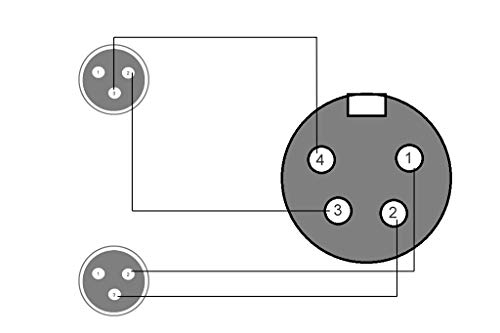 Cable Adaptador de Audio para Auriculares de 4 Pines XLR - Imagen 3