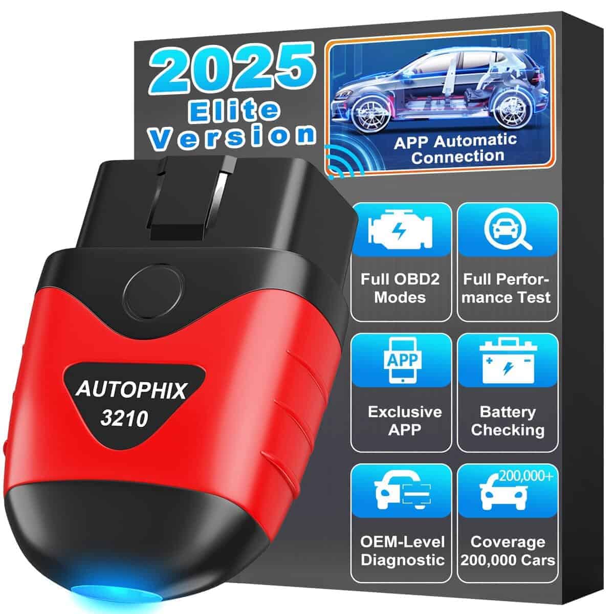 AUTOPHIX 3210 Escáner OBD2 Bluetooth, Lector de Códigos de