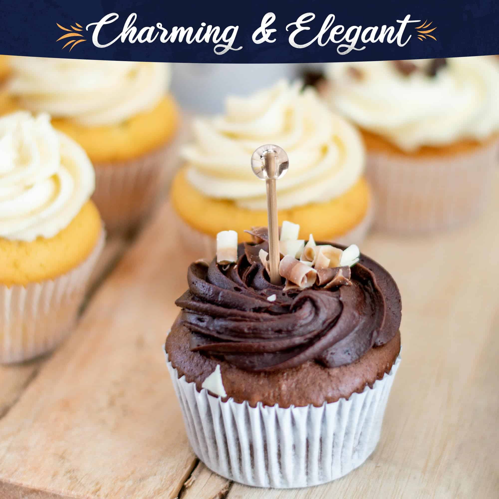 BambooMN Palillos de Bambú Decorativos con Extremo de Bola - Imagen 5