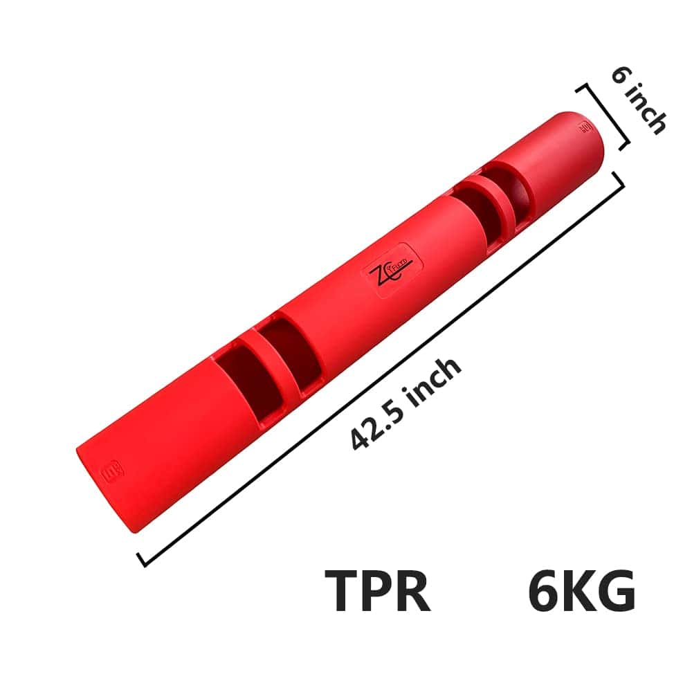 Barra de pesas de entrenamiento de goma duradera y portátil - Imagen 3