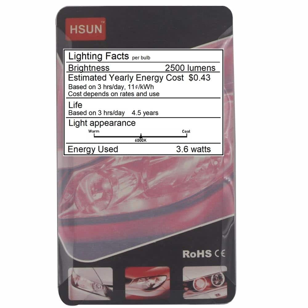 Bombillas LED HSUN H21W BAY9S, Chipsets de Alta Potencia - Imagen 3