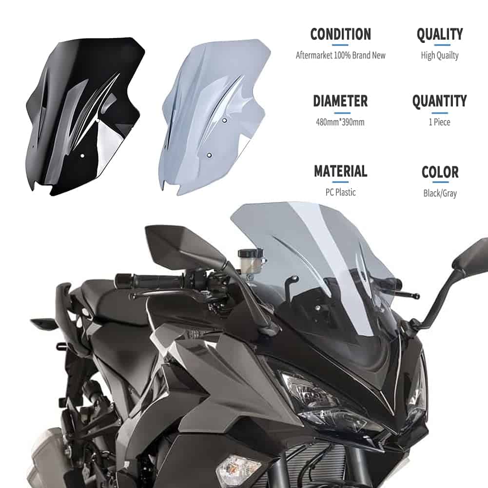 Deflector de Viento Parabrisas para Motocicleta Compatible - Imagen 4