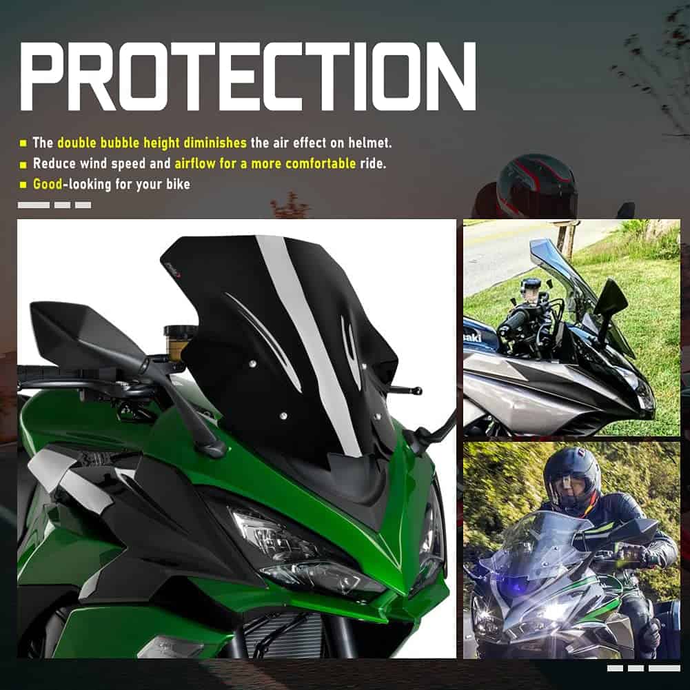 Deflector de Viento Parabrisas para Motocicleta Compatible - Imagen 5