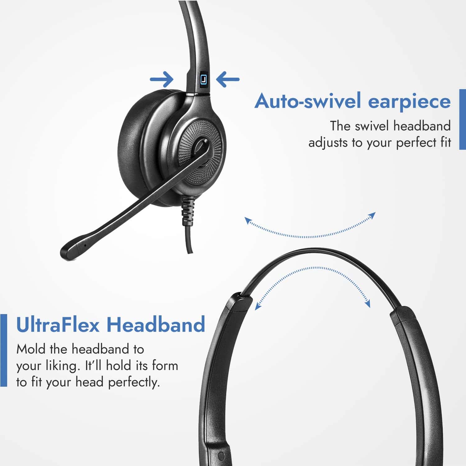 Auriculares Leitner LH255XL para Centros de Llamadas - - Imagen 5