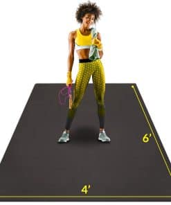 Tapete de ejercicio grande ActiveGear para -Negro