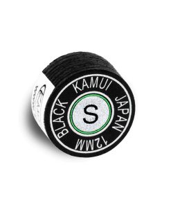 PUNTA DE CUE KAMUI Black laminada para billar - 1pc (Suave,