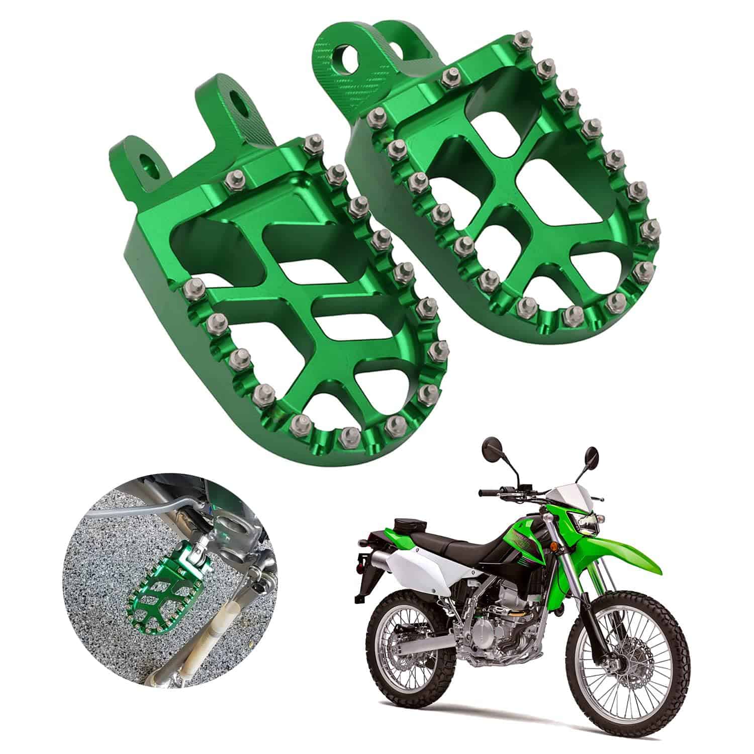 AnXin Reposapiés para Moto Pedales de Pie CNC para KLX300