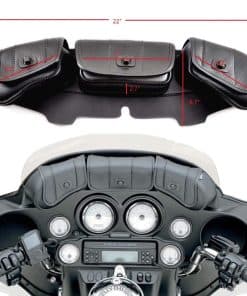 Bolso de parabrisas para motocicleta Remaiw moto negro