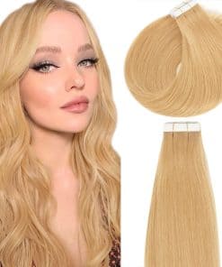 Extensiones de Cabello de Cinta de Pelo Remy de 14 Pulgadas