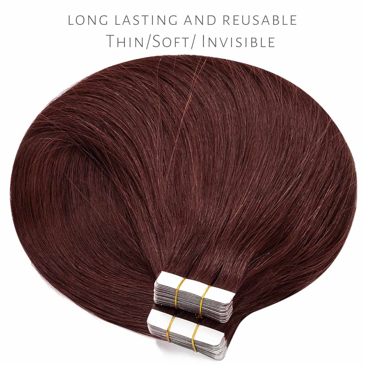 Extensiones de Cabello Humano Remy Tape In Lacerhair de 18 - Imagen 4