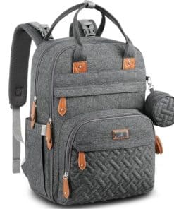 Mochila de pañales BabbleRoo - Bolso de viaje -Gris oscuro