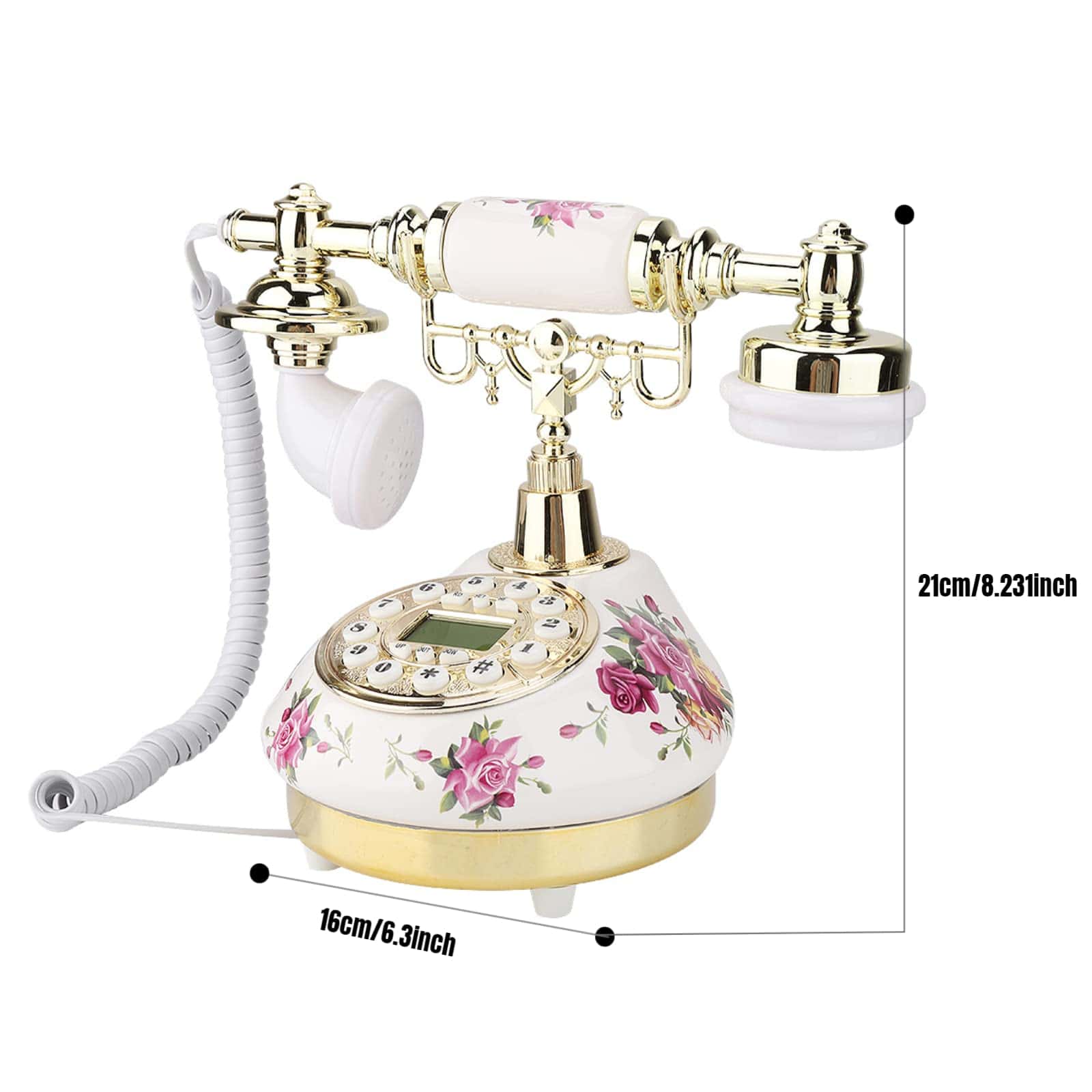 Teléfono Fijo Retro Yoidesu, Clásico Antiguo Europeo con - Imagen 6