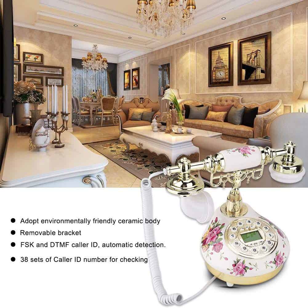 Teléfono Fijo Retro Yoidesu, Clásico Antiguo Europeo con - Imagen 10