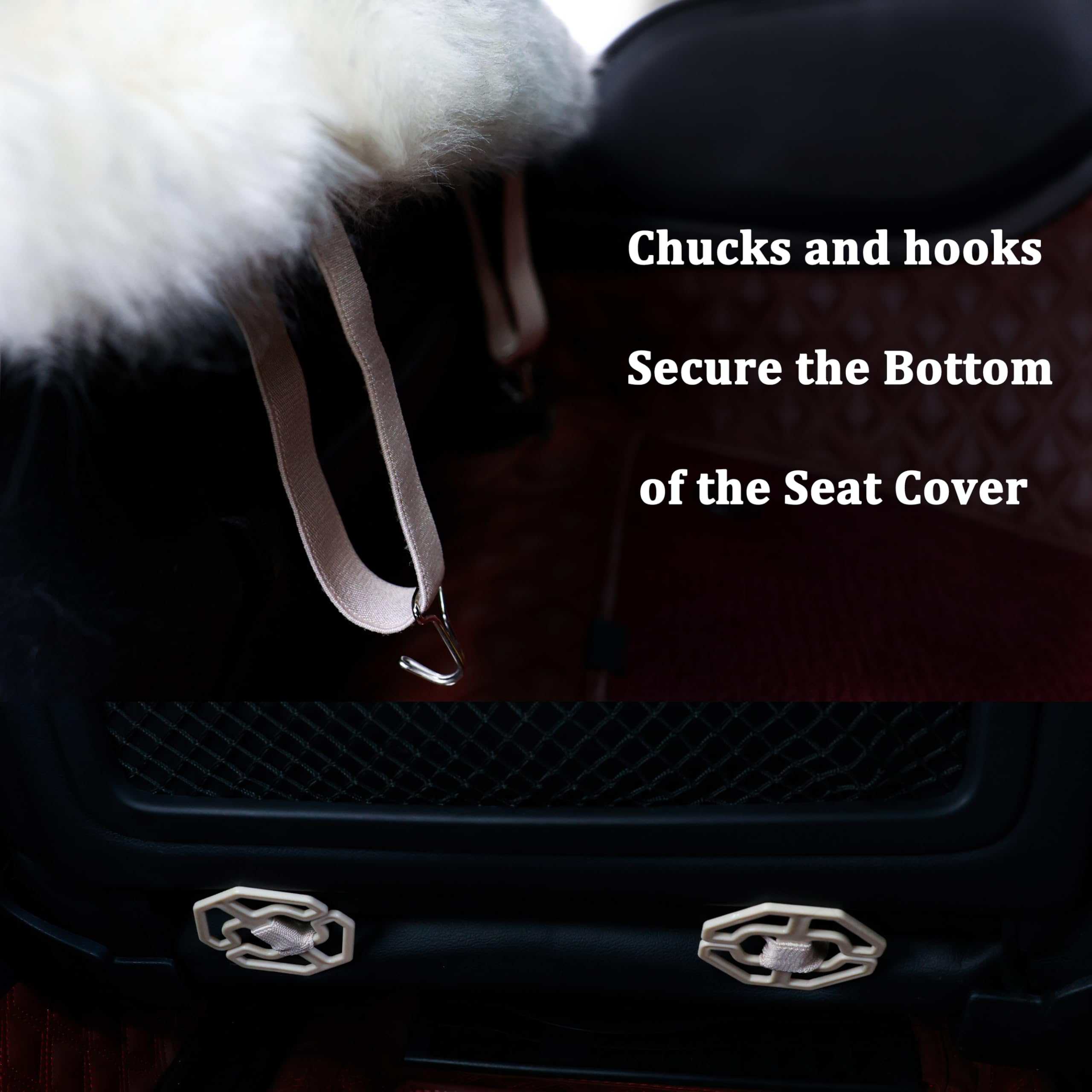 Funda de Asiento de Coche de Piel de Oveja OGLAND, Tamaño - Imagen 7